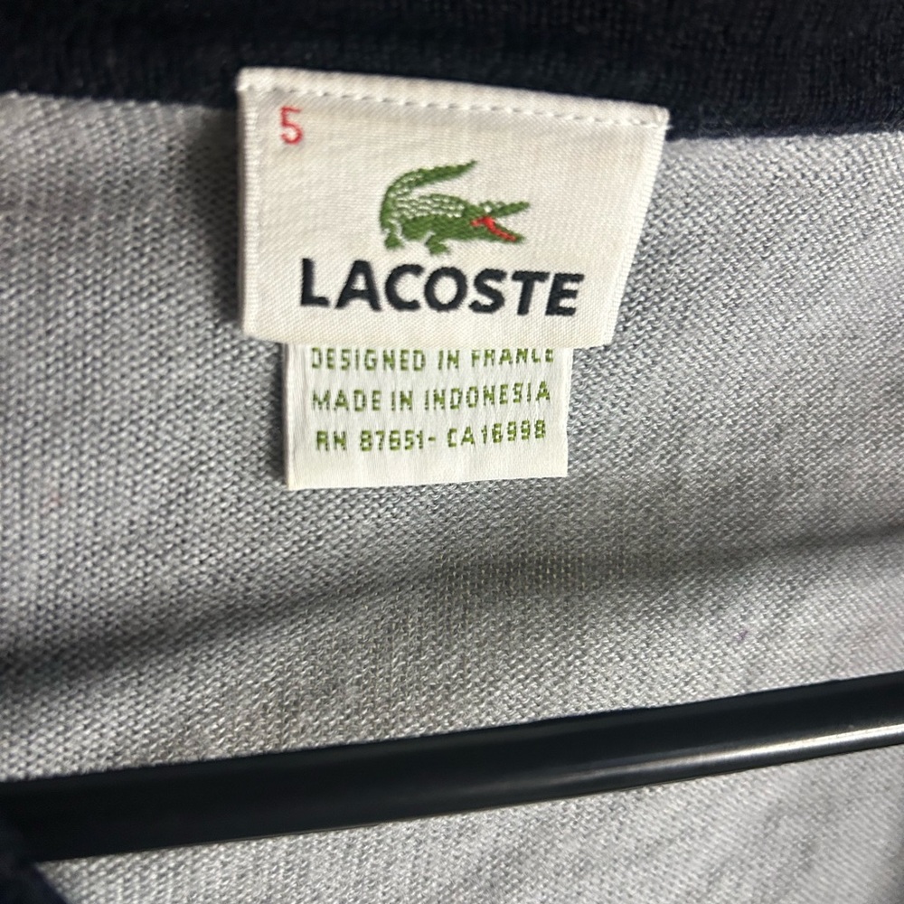 Lacoste Heather Gray Top